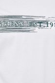Бавовняна футболка Guess колір білий з аплікацією (3382263)