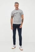 Бавовняна футболка Guess колір сірий з аплікацією (3398469)
