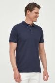 Поло Guess чоловічий колір синій з принтом