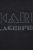 Футболка Karl Lagerfeld чоловічий колір чорний візерунок (3313939)
