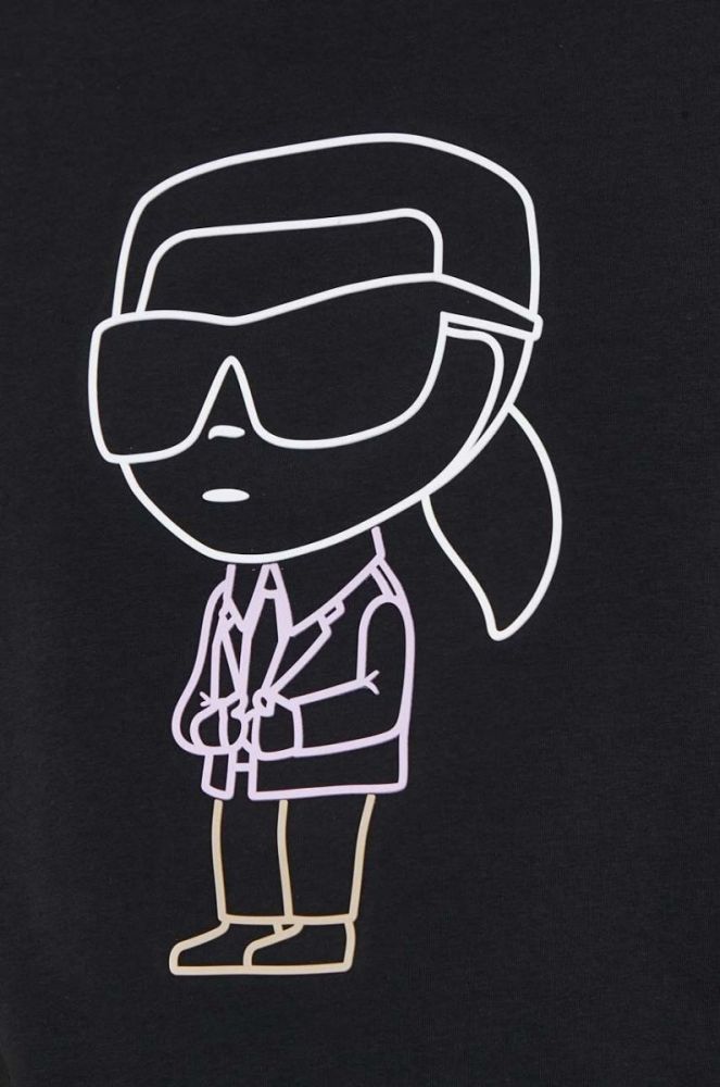 Футболка Karl Lagerfeld чоловічий колір чорний з принтом (3386461) фото 5