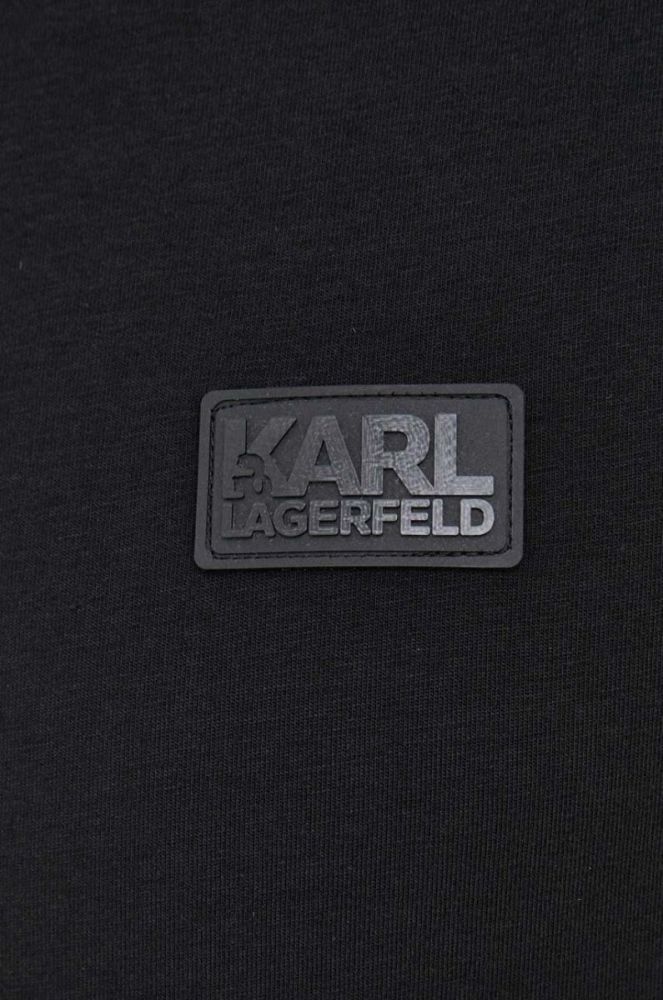 Футболка Karl Lagerfeld чоловічий колір бежевий візерунок фото 5