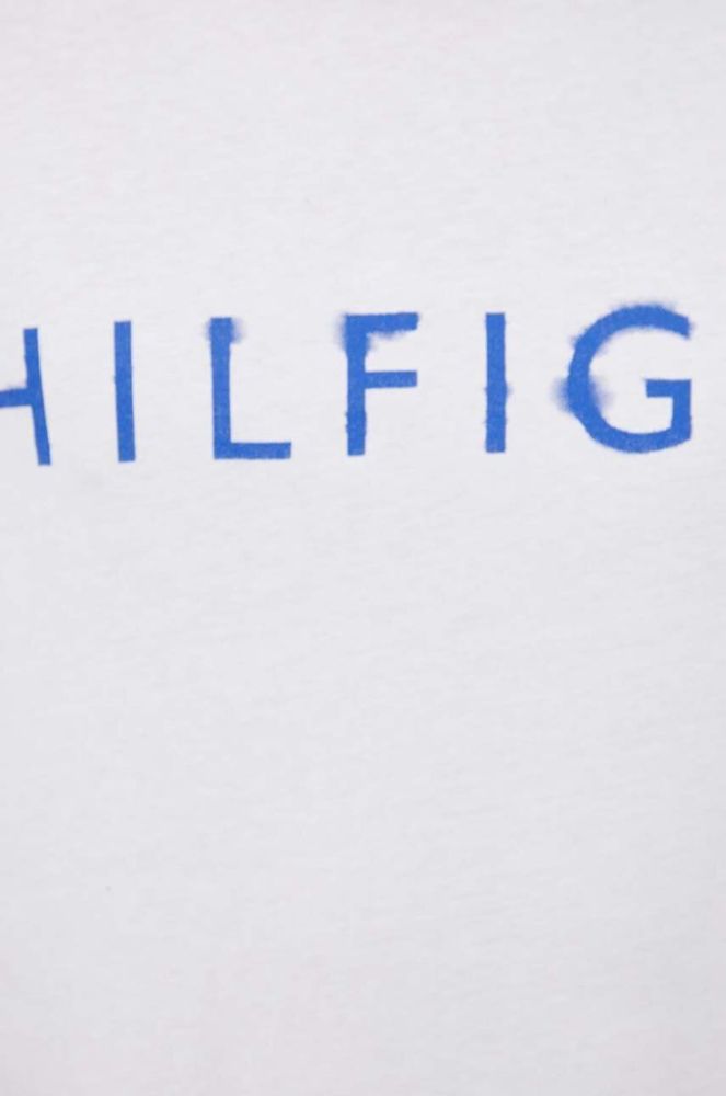 Бавовняна футболка Tommy Hilfiger колір білий з принтом (3297209) фото 5