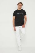 Бавовняна футболка Tommy Hilfiger колір чорний з принтом (3257137)