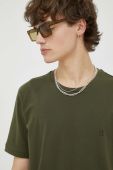 Бавовняна футболка Les Deux колір зелений однотонний (3272309)