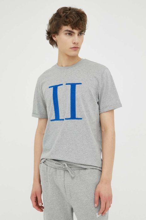 Бавовняна футболка Les Deux колір сірий меланж (3272321)