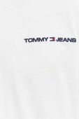 Бавовняна футболка Tommy Jeans колір білий з аплікацією (3303338)