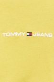 Бавовняна футболка Tommy Jeans колір жовтий з аплікацією