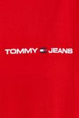 Бавовняна футболка Tommy Jeans колір червоний з аплікацією (3303333)