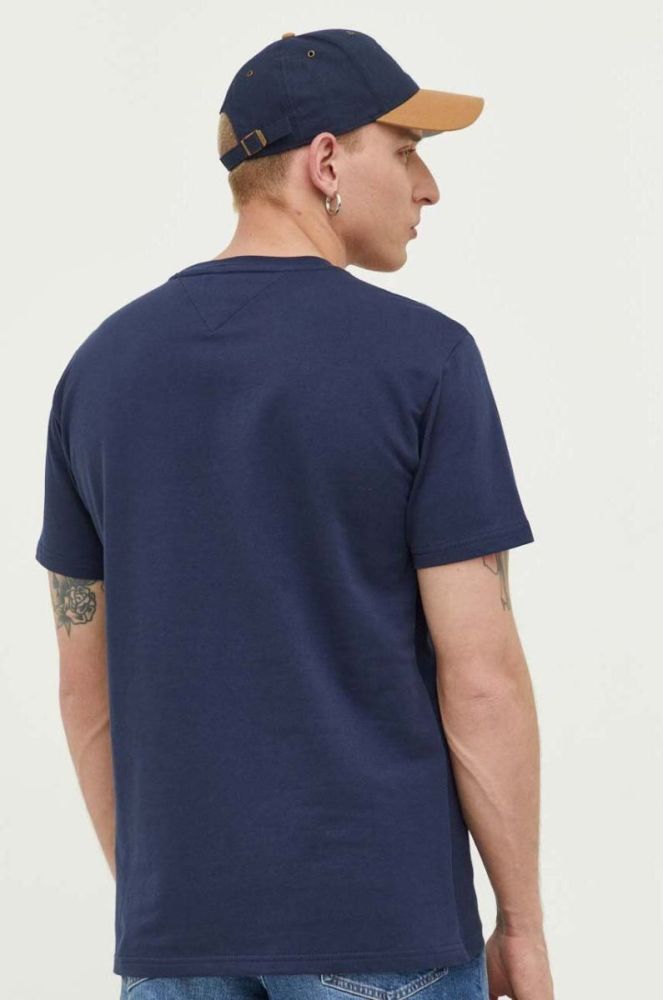Бавовняна футболка Tommy Jeans колір синій з аплікацією (3284428) фото 3