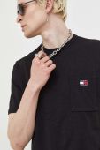 Бавовняна футболка Tommy Jeans колір чорний однотонний (3284438)