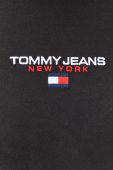 Бавовняна футболка Tommy Jeans колір чорний з аплікацією (3370590)