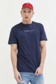 Бавовняна футболка Tommy Jeans колір синій візерунок (3246961)