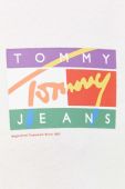 Бавовняна футболка Tommy Jeans колір бежевий з принтом (3284463)