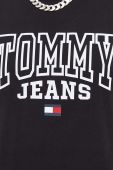 Бавовняна футболка Tommy Jeans колір чорний з принтом (3282083)