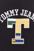 Бавовняна футболка Tommy Jeans колір чорний з аплікацією (3284483)