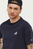 Бавовняна футболка Tommy Jeans колір синій однотонний (3246986)
