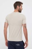 Футболка Boss Green BOSS GREEN чоловіча колір бежевий з аплікацією