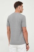 Футболка BOSS чоловічий колір сірий однотонний (3417040)
