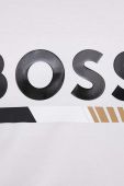 Бавовняна футболка BOSS колір білий з принтом (3568894)