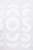 Бавовняна футболка BOSS колір білий з принтом (3354559)
