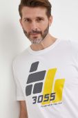 Бавовняна футболка Boss Orange BOSS ORANGE колір білий з принтом (3365371)