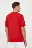 Бавовняна футболка Boss Orange BOSS ORANGE колір червоний з принтом