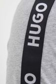 Футболка лаунж HUGO колір сірий з аплікацією