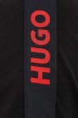 Футболка лаунж HUGO колір чорний з аплікацією