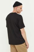 Бавовняна футболка HUGO колір чорний з принтом (3360827)