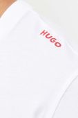 Бавовняна футболка HUGO колір білий з принтом (3306429)