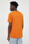 Бавовняна футболка PS Paul Smith колір помаранчевий однотонний