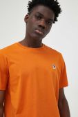 Бавовняна футболка PS Paul Smith колір помаранчевий однотонний