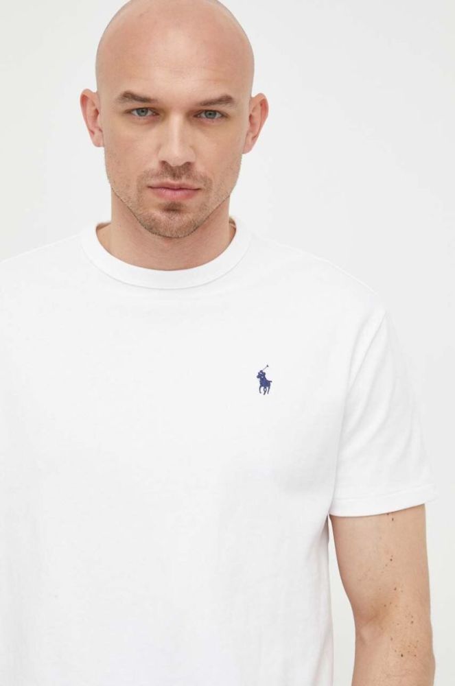 Бавовняна футболка Polo Ralph Lauren колір білий однотонний (3260178) фото 3