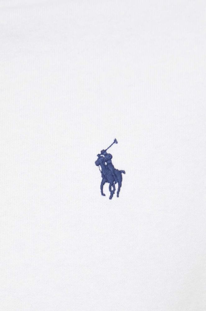 Бавовняна футболка Polo Ralph Lauren колір білий однотонний (3260178) фото 4