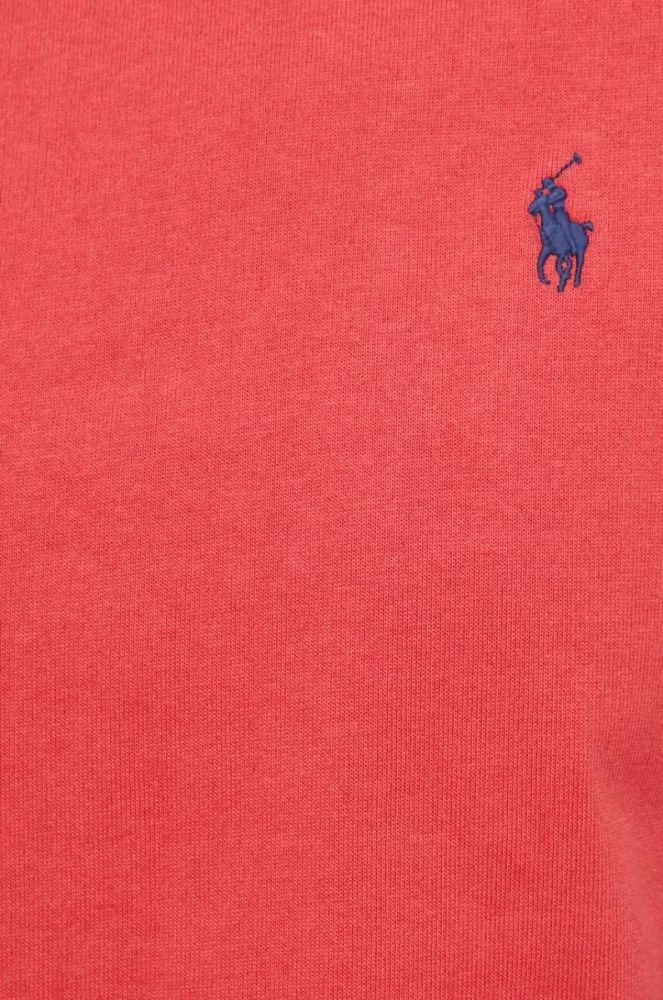 Бавовняна футболка Polo Ralph Lauren колір червоний однотонний (3260183) фото 5
