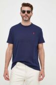 Бавовняна футболка Polo Ralph Lauren колір синій однотонний (3260193)