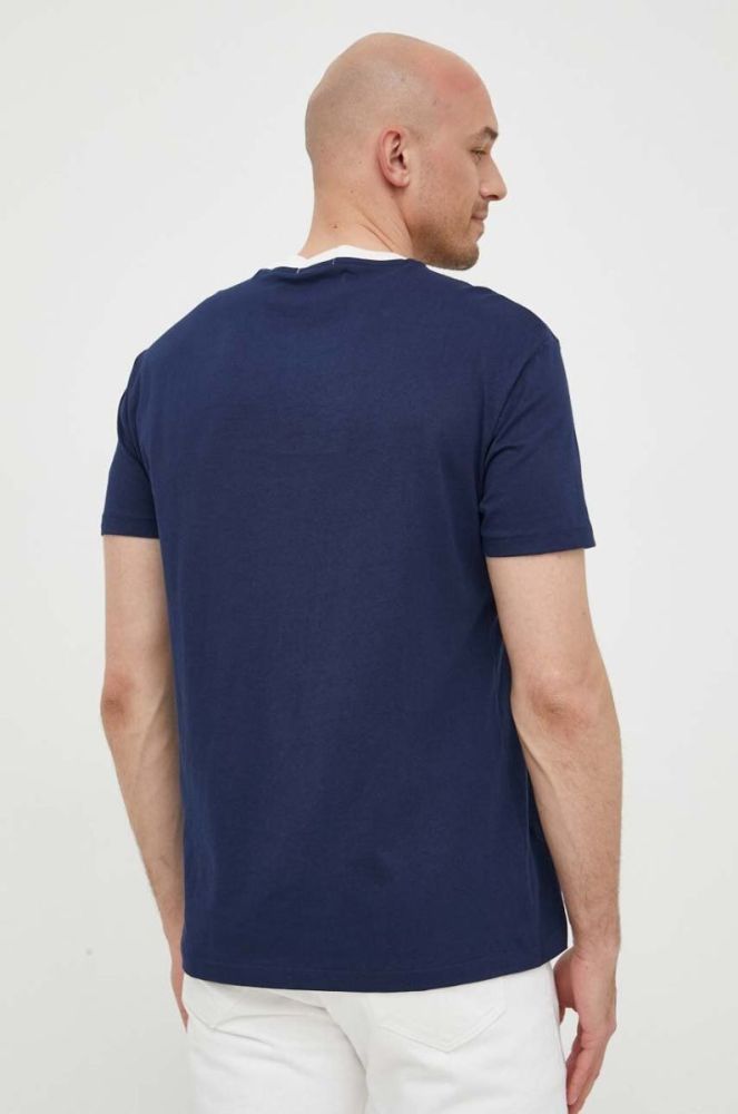 Бавовняна футболка Polo Ralph Lauren колір синій з принтом (3260198) фото 3