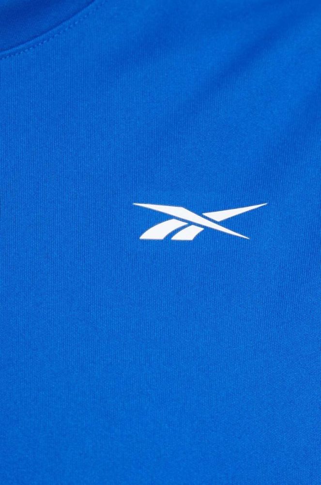 Тренувальна футболка Reebok Tech колір блакитний фото 5