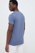 Бавовняна футболка Pepe Jeans Eggo з принтом колір блакитний (3298536)