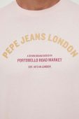 Бавовняна футболка Pepe Jeans Waddon колір рожевий з принтом (3405896)