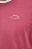 Бавовняна футболка Pepe Jeans Wembley колір рожевий візерунок