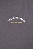 Бавовняна футболка Pepe Jeans Wembley колір сірий візерунок