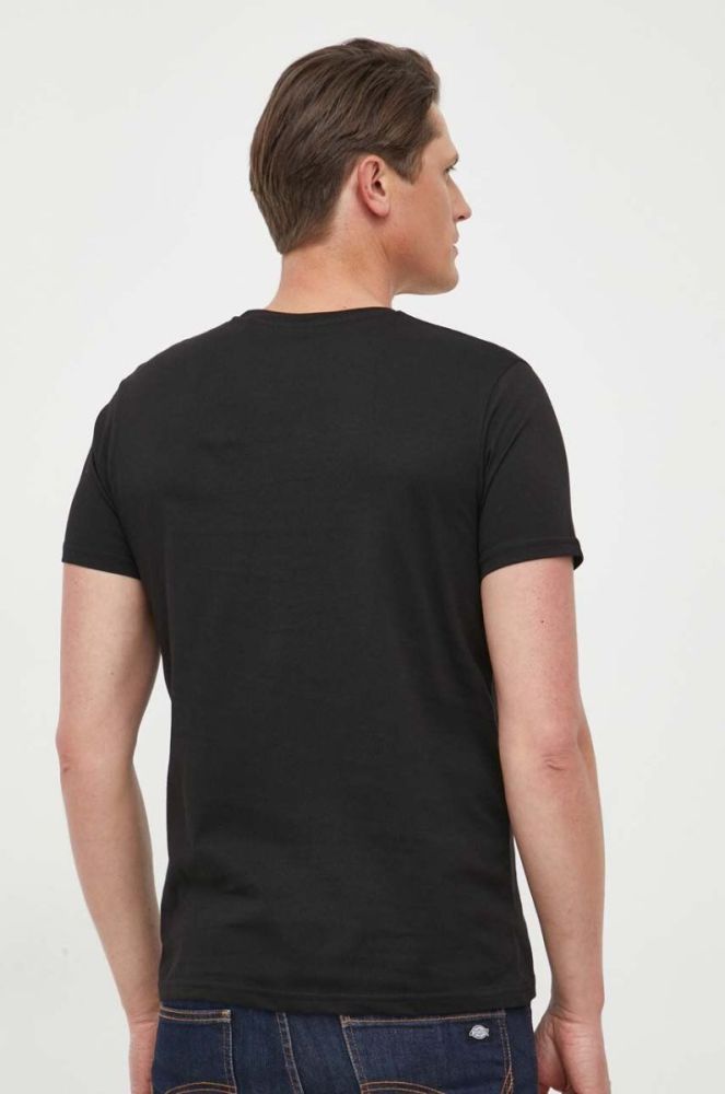 Бавовняна футболка Alpha Industries колір чорний з принтом 118533.03-Black фото 3