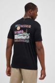 Бавовняна футболка Billabong колір чорний з принтом (3426556)