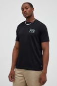 Бавовняна футболка Billabong колір чорний з принтом (3426556)