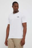 Бавовняна футболка Billabong колір білий однотонний