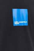 Бавовняна футболка Karl Lagerfeld Jeans колір чорний з принтом (3352194)