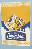 Бавовняна футболка Columbia з принтом колір блакитний (3520665)