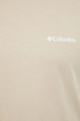 Бавовняна футболка Columbia колір бежевий з принтом (3520669)